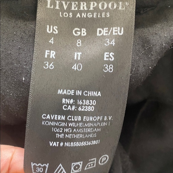 Liverpool Los Angeles 2 pairs size 27/4 grey and black pairs pants - Picture 4 of 10